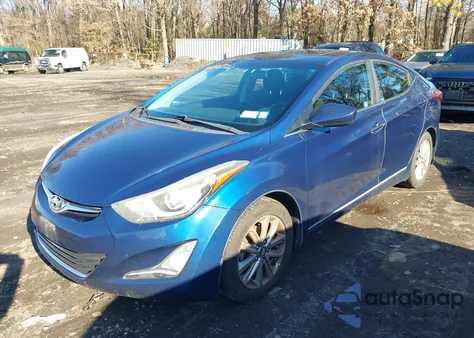 2015 Hyundai Elantra Se z USA, uszkodzony, nr VIN 5NPDH4AE9FH582476